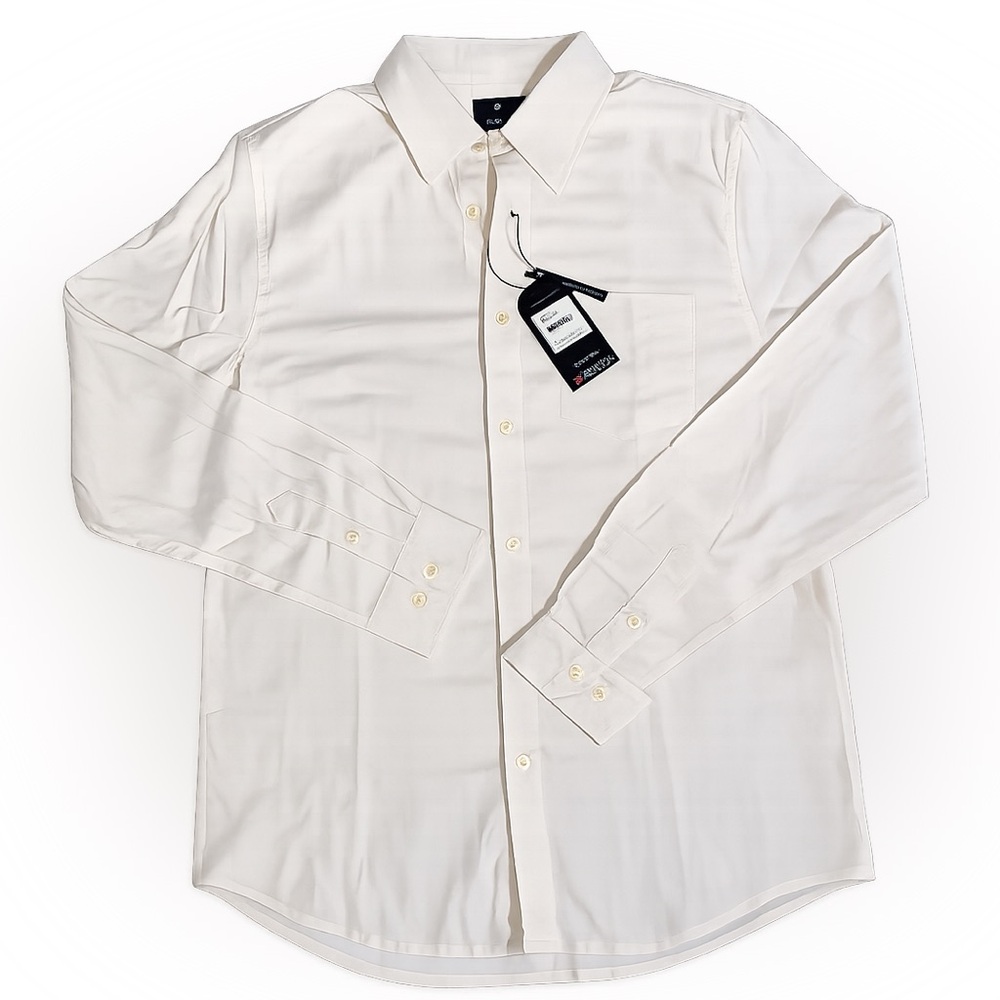 Ben Sherman Men’s Dress Shirt Ivory Classic Fit | Medium | Brand New with Tags